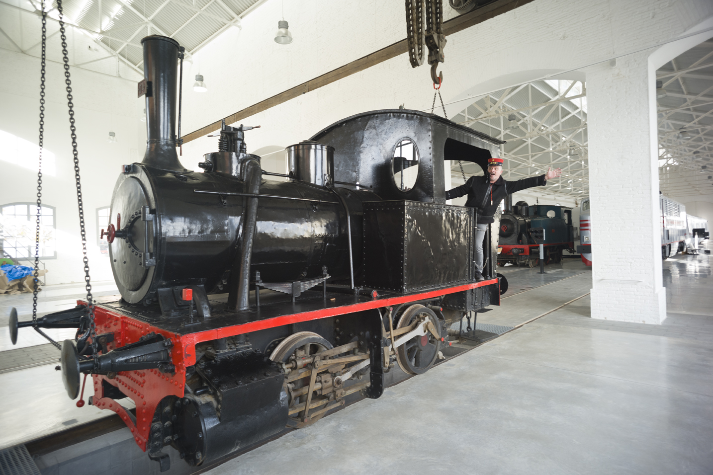Toni Albà al Museu del Ferrocarril